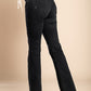 Flared jeans, black