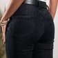 Stretch jeans with skinny leg, black