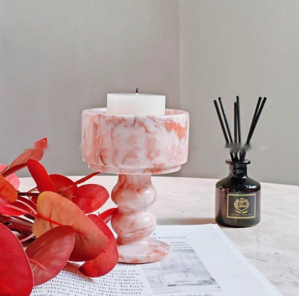 Natural Marble Aromatherapy Diffuser Candle Holder Ornament