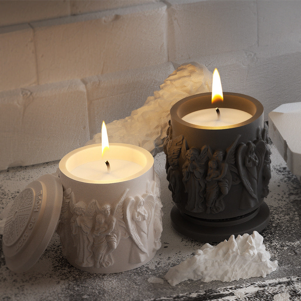 Embossed Portrait Candle Cup Silicone Mold