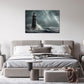 Artsbay Lighthouse Wall Art Black and White Nautica Storm Ocean Wave Seascape...