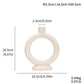 Off-white Unglazed Ceramic Candle Holder Decoration