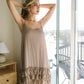 3-Layer Ruffle Slip Dress