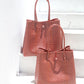 TOKO Recycled Woven Tote Bag, in Red & White