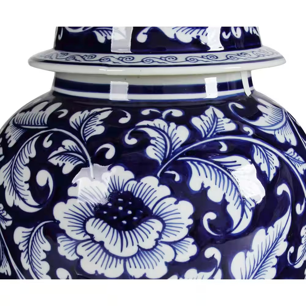 9.5 In. X 18 In. Decorative Ginger Jar