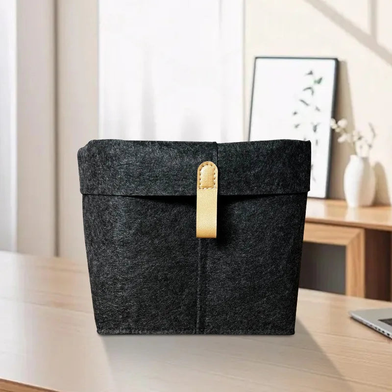 Various Clothes Felt Storage Baskets for Home Bathroom Office Toy Underwear Laundry Bucket Sundries Box for Dormitory