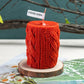 Wool Column Christmas Candle Decoration Ornaments