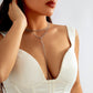 Set of two finer necklaces with decorative details, silver color.