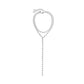 Set of two finer necklaces with decorative details, silver color.