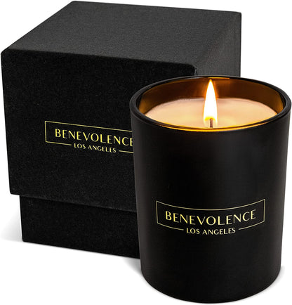 Lavender, Mint & Sage Scented Candle | Soy Christmas Candles, Black Candle for Home | Holiday Candles Gifts for Women and Men | Home Fragrance | Aromatherapy| 8Oz, 45 Hour Burn