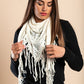 Set of 3 scarves, multicolored.