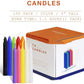 Christmas 100 Colorful Birthday Candles Smokeless And Tasteless Pole Candle