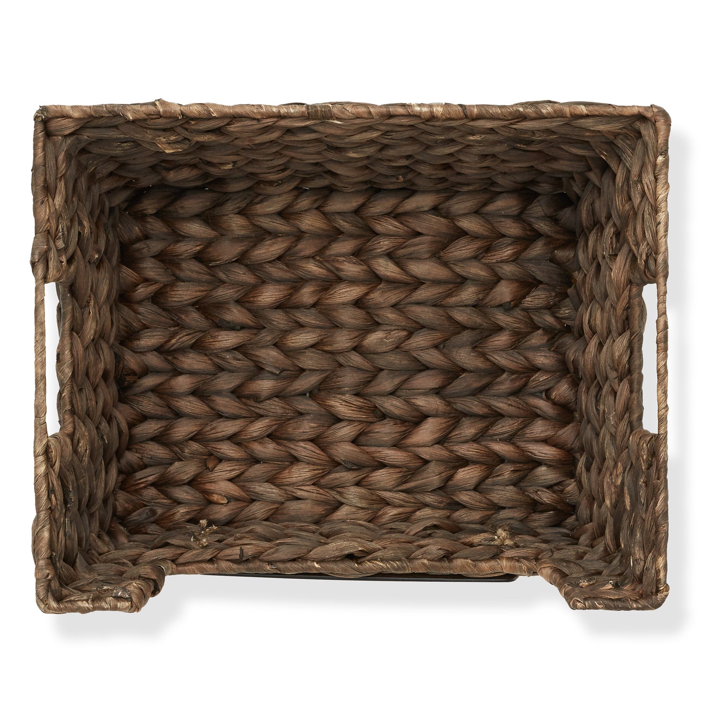 2Pk Wide Pantry Baskets, Wicker Hyacinth Seagrass Kitchen Shelf Storage Bins