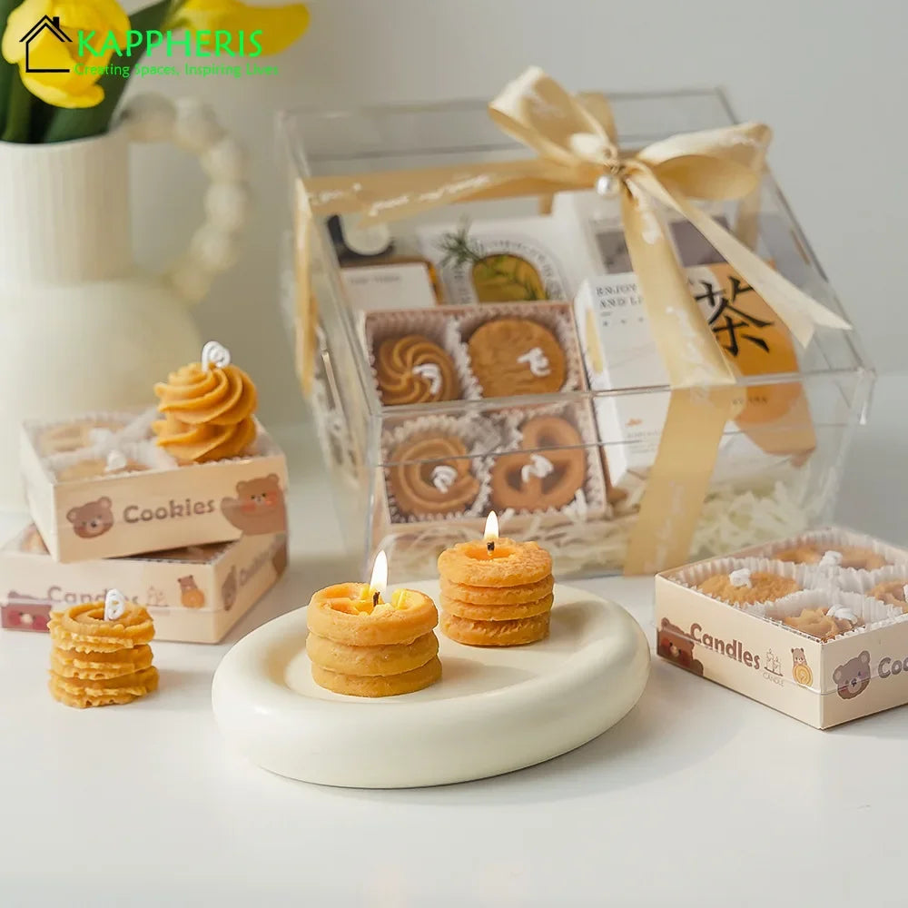 Cookies Guest Gift Candles Scented Candles Favors Food Wholesale Mini Candles for Home Decorative Souvenirs Box