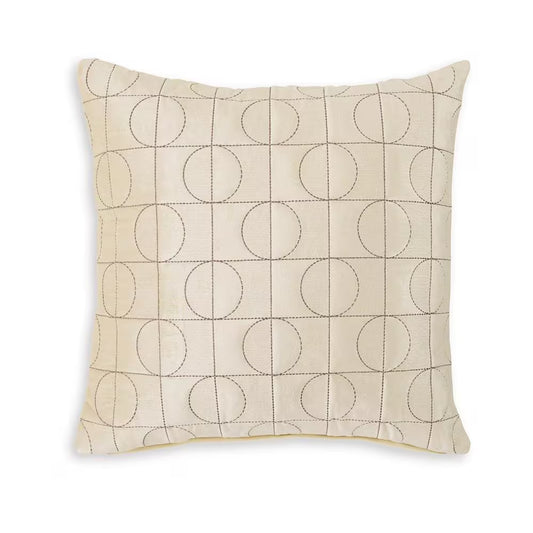 Kyla Cream and Black Cotton 22 In. X 5 In. Throw Pillow (Set of 4)