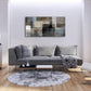 A62450 Canvas Prints Abstract Wall Art Print Paintings Grey and Brown Home Decor Framed Ready to Hang for Living Room Bedroom and Office Home Kitchen Artwork