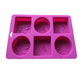 Hexagonal Candle Holder Mould Marble Pattern