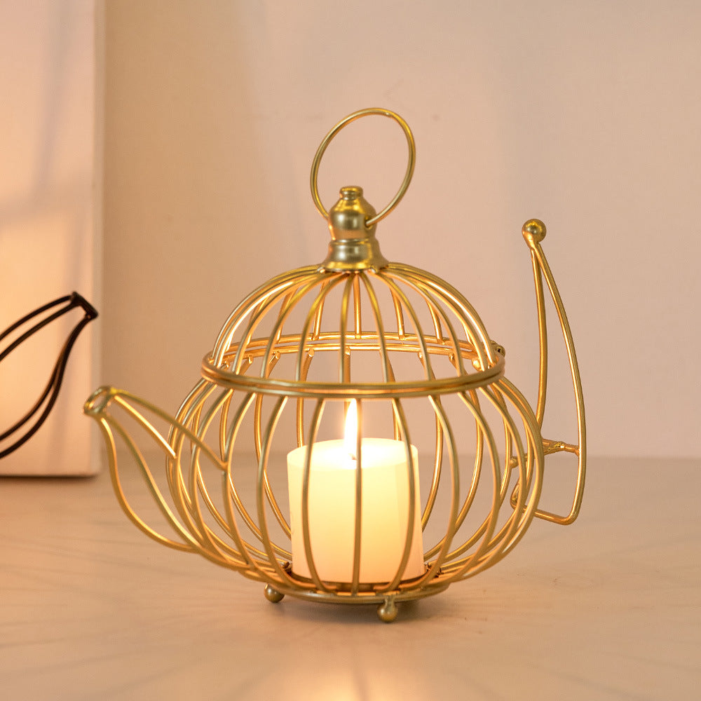 Living Room Coffee Table Vintage Candle Holder Ornament