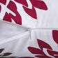 New Living Series Double-Sided Design Decorative Throw Pillow Cover, 18" X 18", Red/Brown, 4 Pack