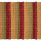 Cotton Diamond Weave 24X36 Inch Red Combo Area Rug, Indoor/Outdoor, Machine Washable, Hand Woven, Living Room & Kitchen Entryway