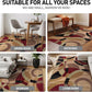 Contemporary Abstract Circles Perfect for High Traffic Areas of Your Living Room,Bedroom,Home Office,Kitchen Easy Cleaning Runner Rug 2' X 7'2" Multi