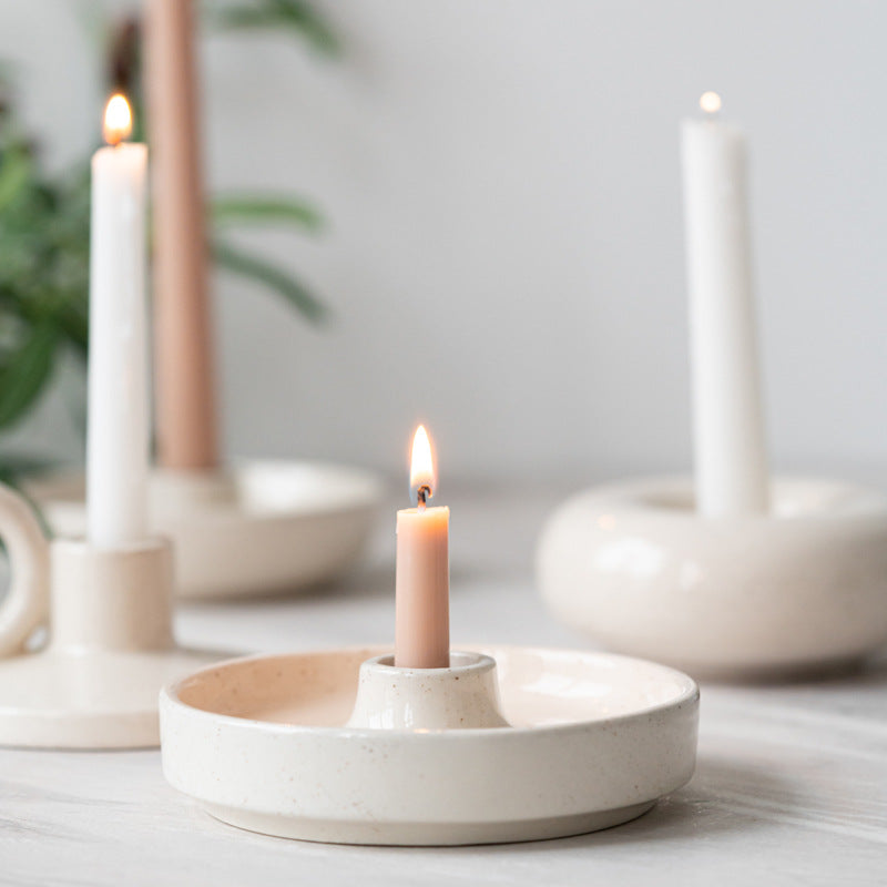 Modern Creative Ceramic Candle Holder Home