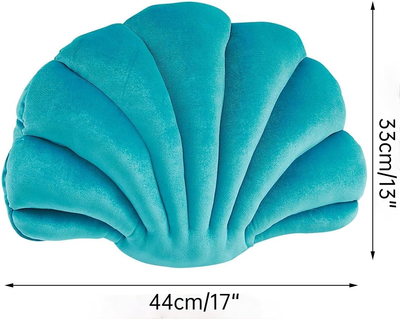 Seashell Throw Pillows for Couch,Outdoor Sea Shell Bed Pillows Decorative for Patio Furniture Sea Princess (Navy Blue, M)