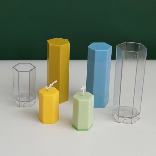 Hexagonal Candle Mould Pc Acrylic Plastic
