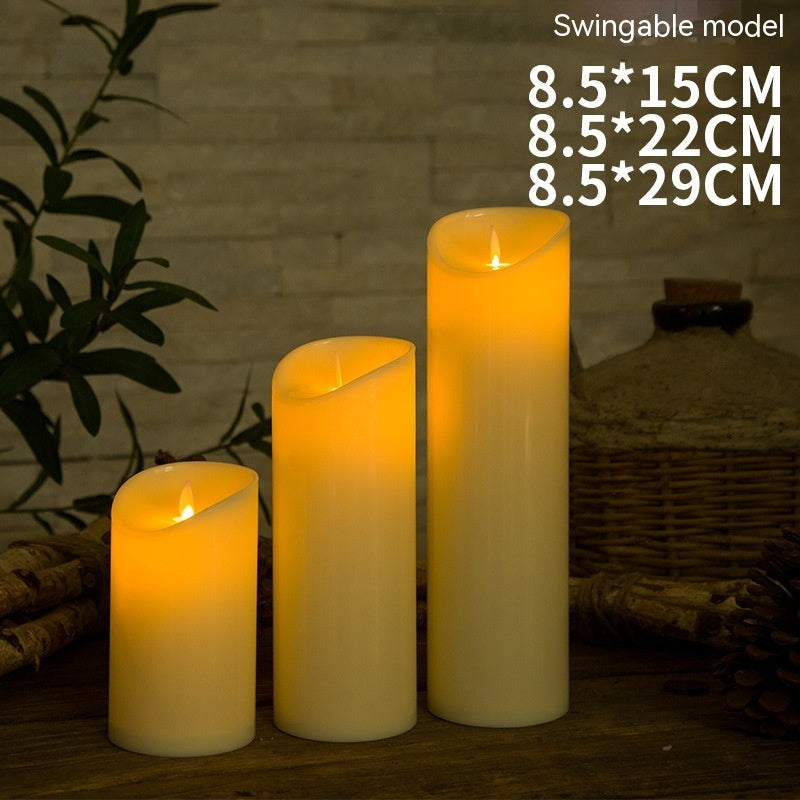 Plastic Simulation Swing Electronic Candle Wedding Home Decoration