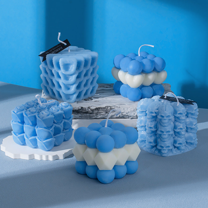 Rubik's Cube Aromatherapy Candle Silicone Mold DIY Handmade