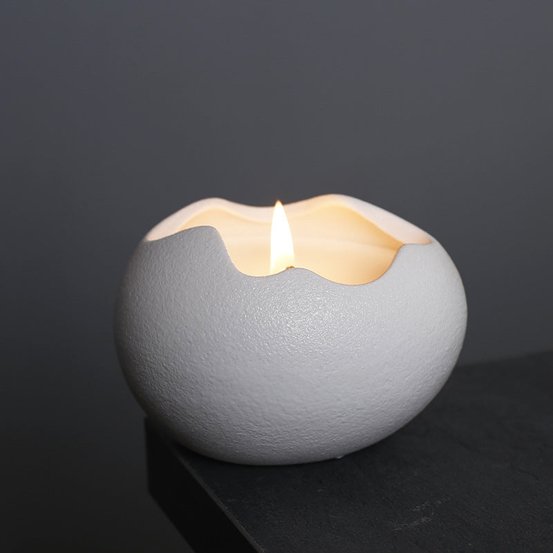 Creative Egg Shell Ceramic Aromatherapy Candle Device