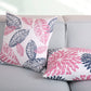 New Living Series Double Side Design Decorative Throw Pillow Cover, 18" X 18", Blue Pink, 4 Set