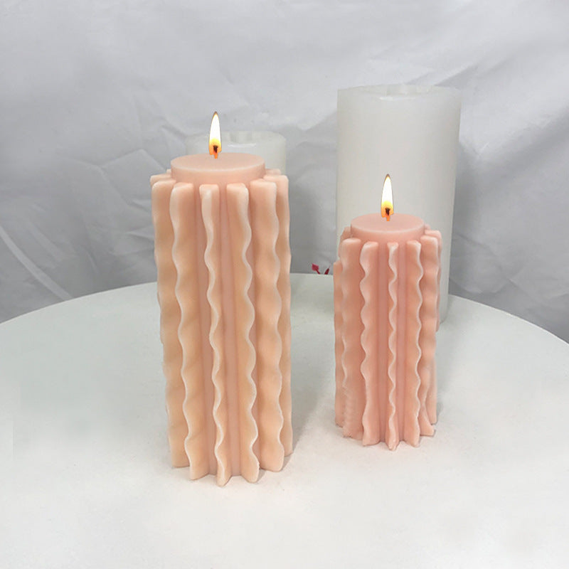 Diy Fragrant Stone Epoxy Decoration Geometry Candle Mould