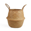 Storage Baskets Straw Wicker Rattan Hanging Flowerpot Seagrass Folding Laundry Clthoes Baskets Garden Plant Basket Home Decor