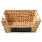 2Pk Wide Pantry Baskets, Wicker Hyacinth Seagrass Kitchen Shelf Storage Bins