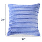 Faux Fur Throw Pillows 22" X 22", Set of 2 - Veri Peri