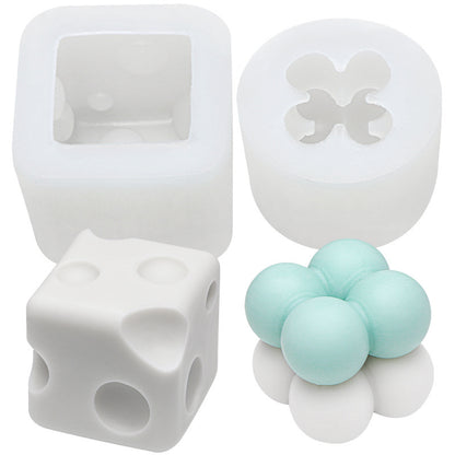 Ball Cube Cheese Aromatherapy Candle Silicone Mold