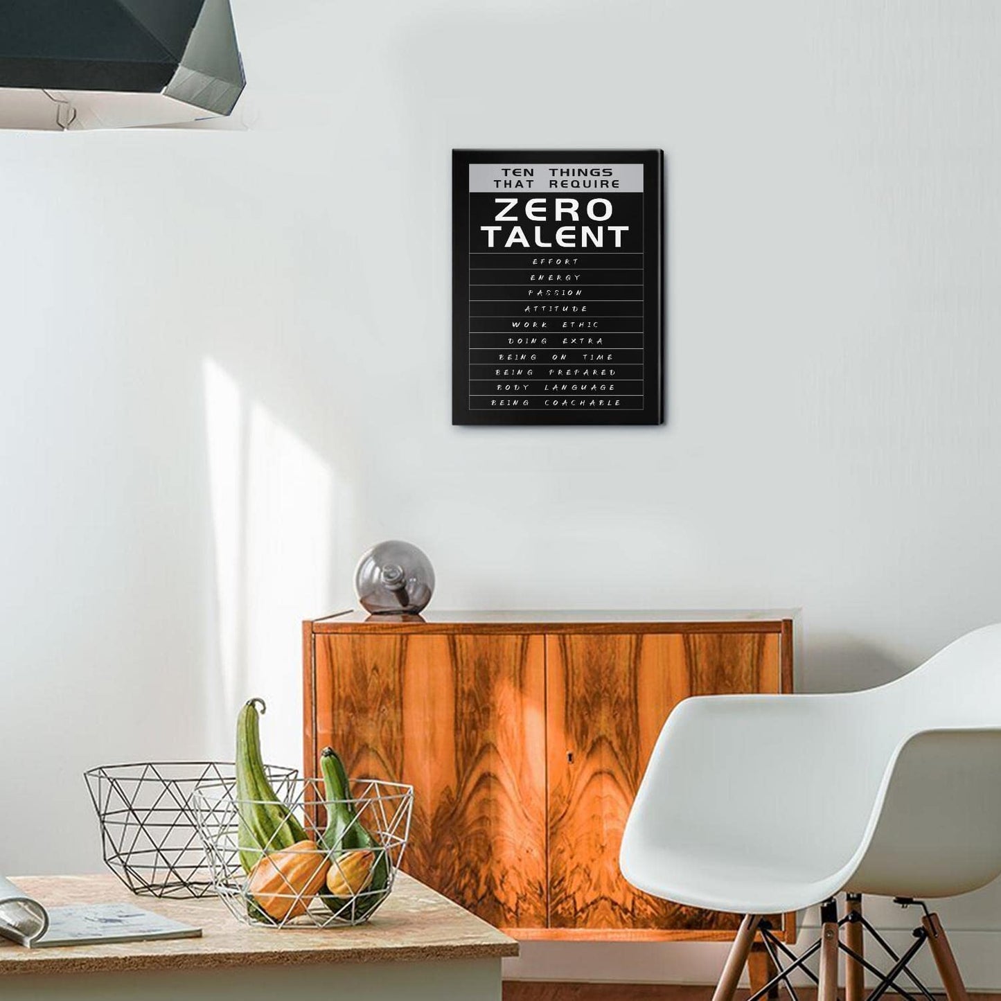 Ten Things That Require Zero Talent 12” X 16” Framed Poster