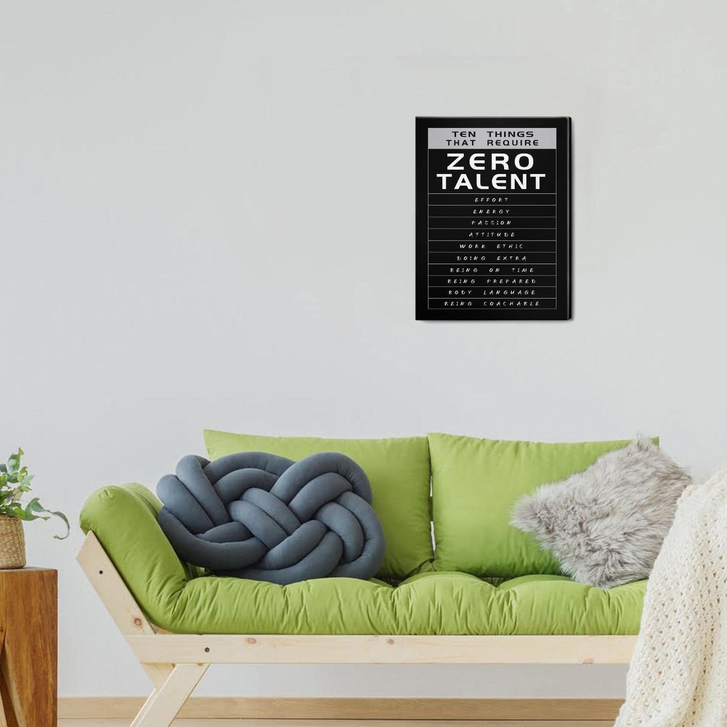 Ten Things That Require Zero Talent 12” X 16” Framed Poster