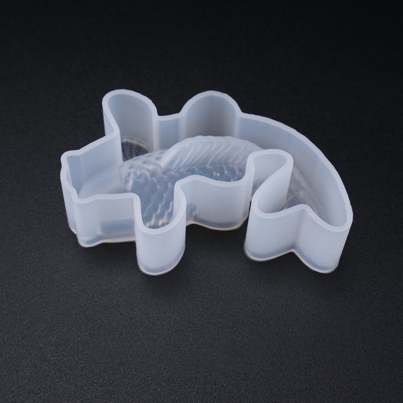 Hexagonal Candle Holder Mould Marble Pattern