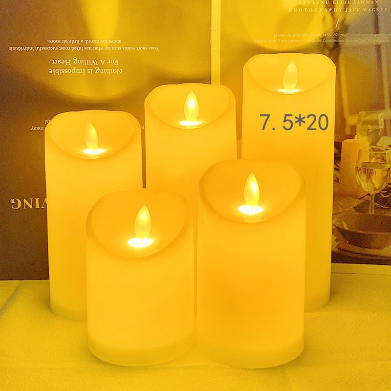 LED Electronic Candle Light Swing Paraffin Hotel