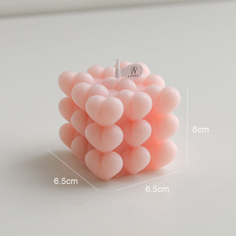 Rubik's Cube Candle Fashion Photography Props