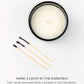 Lavender, Mint & Sage Scented Candle | Soy Christmas Candles, Black Candle for Home | Holiday Candles Gifts for Women and Men | Home Fragrance | Aromatherapy| 8Oz, 45 Hour Burn