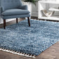 Contemporary Brooke Blue 8 Ft. X 11 Ft. Shag Area Rug