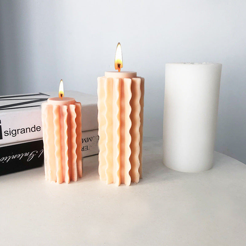 Diy Fragrant Stone Epoxy Decoration Geometry Candle Mould