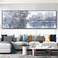 Abstract Landscape Oil Painting Posters and Prints Wall Art Canvas Painting Trees and Lakes Pictures for Living Room No Frame
