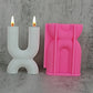 New U-shaped Aromatherapy Candle Silicone Mold