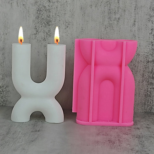 New U-shaped Aromatherapy Candle Silicone Mold