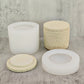 Round With Lid Candle Cup Silicone Mold
