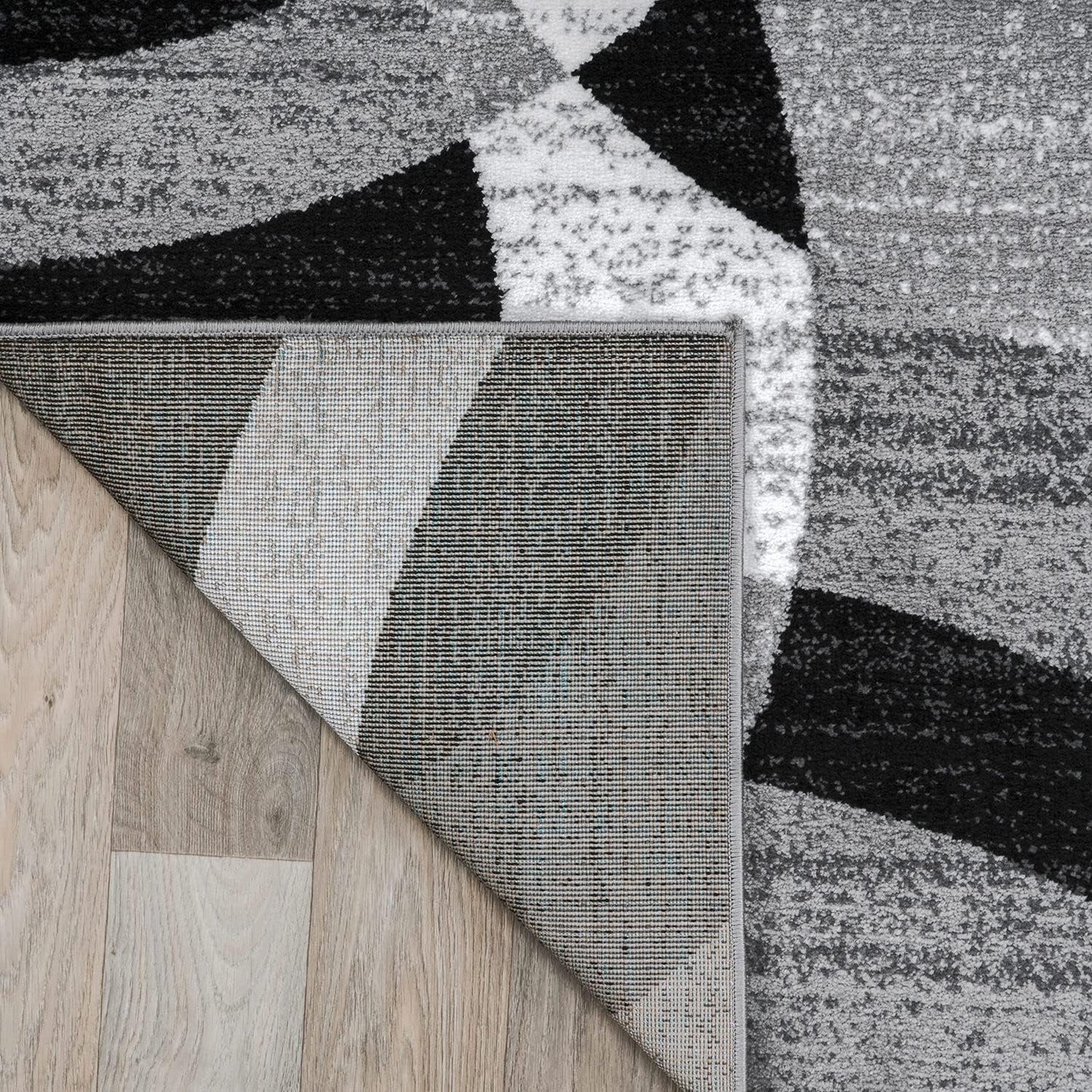 Contemporary Abstract Circles Perfect for High Traffic Areas of Your Living Room,Bedroom,Home Office,Kitchen Runner Rug 2' X 7' Gray